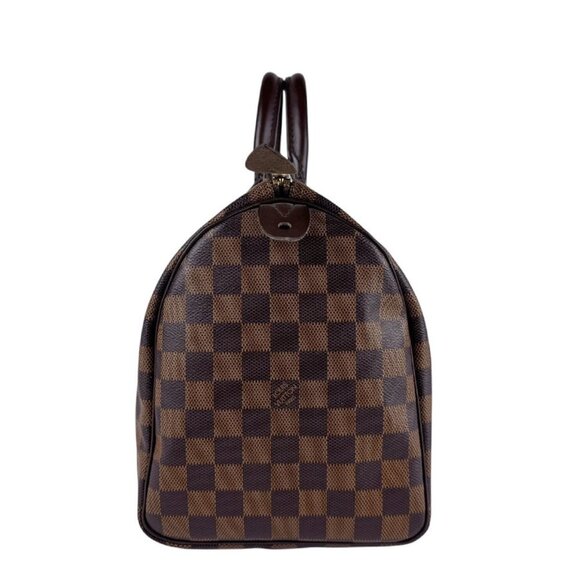 LOUIS VUITTON Brown Damier Leather Speedy 30 Bag - Picture 2 of 5